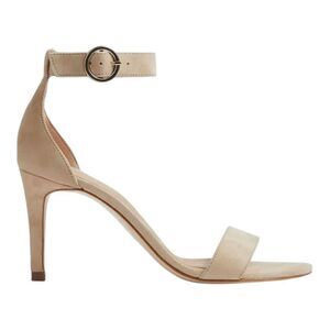 LK Bennett Women’s Ivy Suede Trench Beige Ankle Strap 3.5” Heel Sandal Size 10